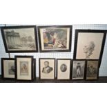 A collection of 19th century engravings relating to Napoleon and including Napoleon The Great in his