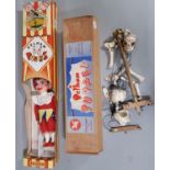2 boxed Pelham Puppets including Jester and Skeleton (2)