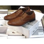 Sixteen pairs of boxed men's leather shoes