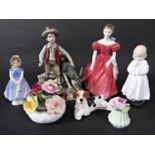 A collection of three Royal Doulton figures Winsome HN2220, Bedtime HN1978 and Ivy HN1768,