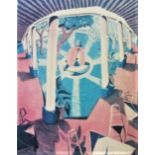 After David Hockney (B.1937) - 'Views of Hotel Well III', colour screen print, Sloane Graphics Ltd