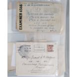 A stockbook of Mint and Used stamps from Japan along with a postal history folder containing