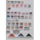 A large collection of Mint and Used world stamps in two large stock album. Ranges from Spain,