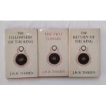 Tolkien, J. R. R. - Three volumes of The Lord of the Rings, first editions, The Fellowship of the