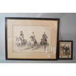 A collection of mostly early 19th century prints and engravings relating to Napoleon including an