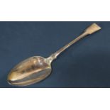 A Georgian silver basting spoon, London 1809, maker Thomas Wilkes Barker, 30cm long, 4oz approx