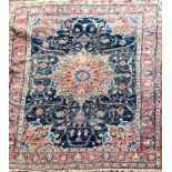 A Heriz carpet with an overall floral pattern, 350 cm x 266cm