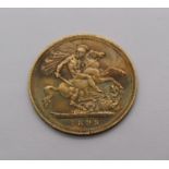 Half sovereign dated 1893