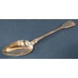 A Georgian silver basting spoon, London 1837, maker unknown, 32cm long, 6oz approx