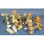 A collection of Border Fine Arts and similar groups including mainly Meissen birds, a Border Fine