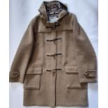Aquascutum duffle coat with checquered lining, size 44