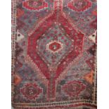 A North West Persian early 20th century rug, with central medallion, 155cm x 117cm