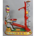 Post WW2 German tinplate circus elephant wind-up toy (no key, not fully working)