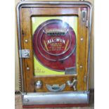 An art deco oak chrome arcade machine - Hawtins All-Win