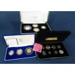 Pobjoy mint 1980 Isle of Man silver proof sets limited to 10,000 copies, 2003 Piedfort silver