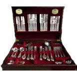 A complete canteen of Viners King's pattern cutlery for twelve settings.