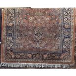 A modern Persian design rug with a floral pattern. 200cm x 170cm approx