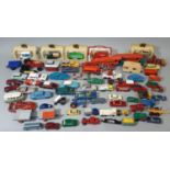 Collection of mostly unboxed vintage model vehicles including a Dinky Spectrum Patrol Car and a