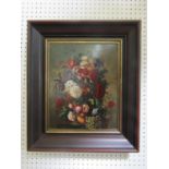 17th Century style still life, oil on board, no signature visible, framed, 36 x 29 cm