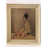 Gerald Kelly (1879 - 1972), 'Princess Saw Ohn Nyun', print on board, 47 x 60 cm, framed