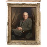 John R. Townsend (British, 1930 - 2013), Three-quarter Portrait of a Gentleman, 'Presented to V.