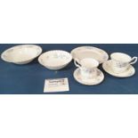 A large collection of Richmond bone china dinner and tea wares in the Blue Rock pattern comprising