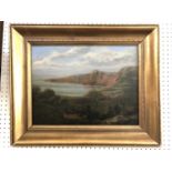 Attributed to Peter De Wint RA (British, 1784 - 1849), 'Landscape From Sidmouth Bay', oil on