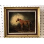 Attributed to Adrian Jones (1845-1938), Portrait of a Stallion, oil on canvas, signed and dated