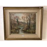 Ernest Herman Ehlers (Bristol Savages, 1858 - 1943), country landscape, oil on board, signed