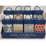 Jane Churchill 'Library' of furnishing fabric samples, consisting of 8 books, each containing approx