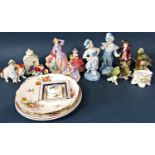 A collection of Royal Doulton figurines including Blythe Morning HN2021, Cissie HN 1809 and Monica