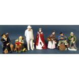 A collection of Royal Doulton figurines to include Sir Winston Churchill HN3067, Lobster Man HN