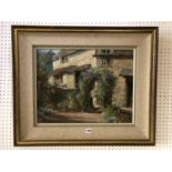 Ernest Herman Ehlers (Bristol Savages, 1858 - 1943), cottage scene, oil on board, signed bottom