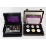 Westminster Mint - Diamond Jubilee six coin proof set in silver case, 169/295 and Royal Mint Diamond