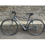 A Ridgeback Velocity Rapide bicycle with Shimano gears, 17 inch frame and grey powder coated livery