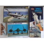 5 model aircraft kits, all 1:72 scale including Heller Lockheed EC-121 Warning Star, Hasegawa