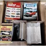 Motor Related - to include Daily Express Review of the Motor Show from the early 60s to early 70s,