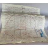 A pair of double sided silk, Cold War Aviators Escape Maps of the Eastern Block of Europe, dated