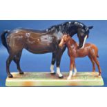 Beswick group, mare and foal