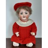 Early 20th century German bisque head baby doll, head by Simon & Halbig for Kammer & Rheinhardt with