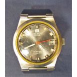 A vintage Tissot sideral date automatic gent's wristwatch with stainless steel strap