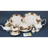 An extensive collection of Royal Albert Old Country Roses dinner, tea and coffee wares comprising