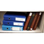 A GB presentation packs collection in 3 brown, one black Adelphi stock album and 3 lever arch