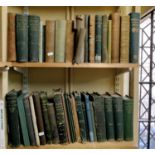 A mixed collection of late 19th and early 20th century botanical books, (2 shelves)