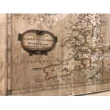 Map of British Isles. Mercator (Gerard), 'Tab. I. Europae Continens Albion Britanniam et Hiberniam',