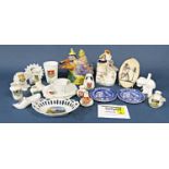 A large collection of crested ware to include Goss and Grafton armorial miniature ceramics, etc (a