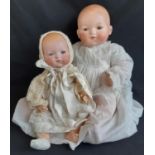 Two 1920's German 'My Dream Baby' dolls, both mould 341 with bent limb composition body, closing