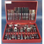 A complete canteen of Housley International stainless steel cutlery for eight settings.