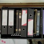 A large quantity of Mint and used GB stamps in 15+ albums and folders. Two boxes
