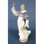 A Lladro figure of St Vincent Ferrer, 32cm tall approx with impressed and stamp marks to base and